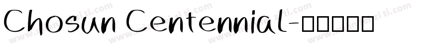 Chosun Centennial字体转换